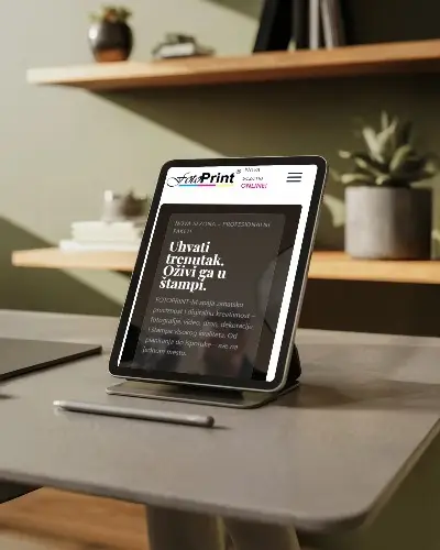 FOTOPRINT-M Tablet prikaz - mobilni web dizajn